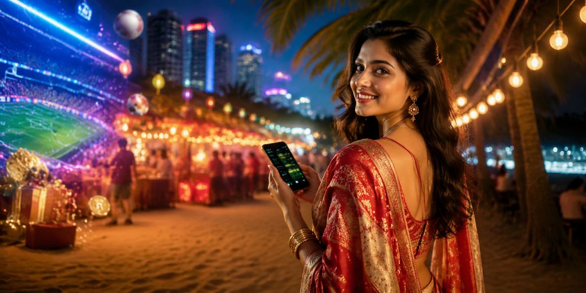 ঢাকায় শাড়ি পরিহিত ব্যবহারকারী মোবাইলে bd188 প্ল্যাটফর্ম ব্যবহার করছেন