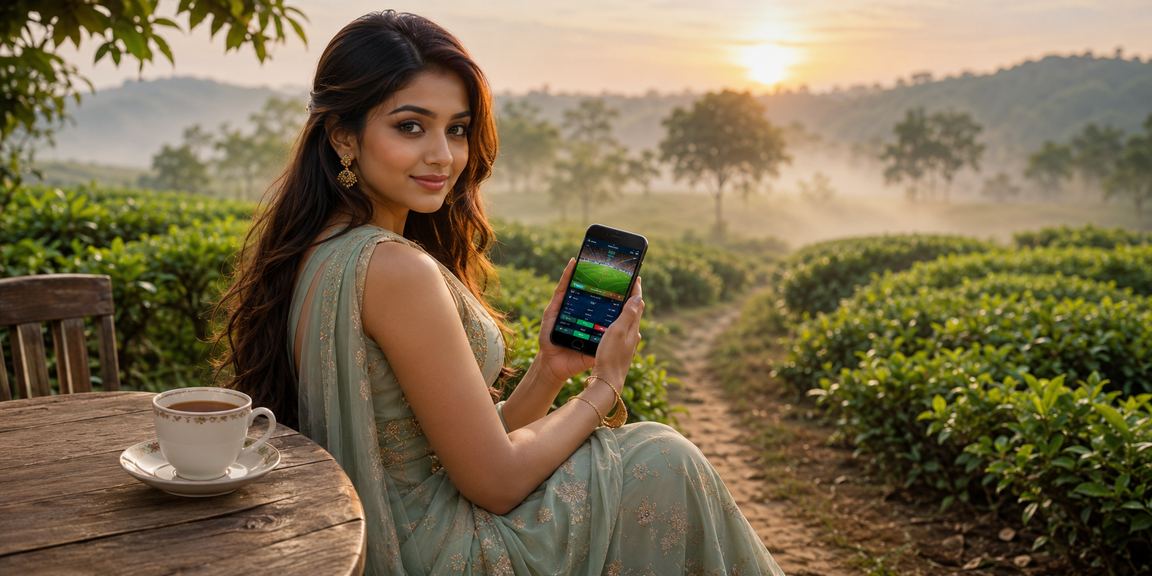 সিলেটের চা বাগানে মোবাইলে নিরাপদ স্পোর্টস বেটিং অ্যাপ ব্যবহার